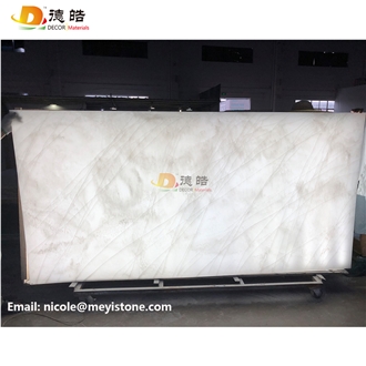 Translucent Stone Backlit Onyx Solid Surface Slabs