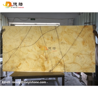 Translucent Stone Backlit Onyx Solid Surface Slabs
