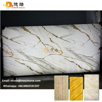 Ultrathin Wall Panel Backlit Onyx  Artificial Stone Slabs