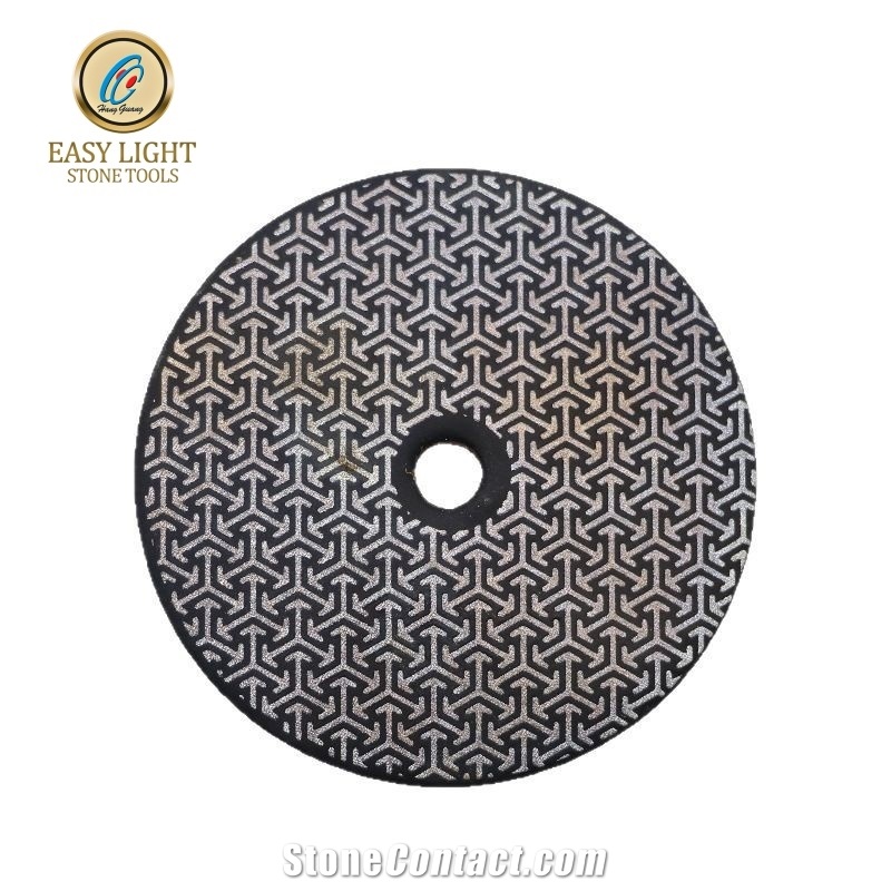 4" Granite And Marble Electroplated Diamond Polishing Pads
