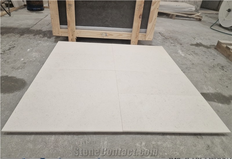 Beige CM Finene Grain Limestone Tiles, Slabs