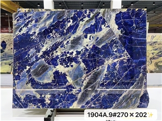 Brazilian Sodalite Blue Azul Bahia Luxurious Quartz Slabs