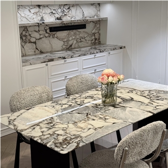 Chinese Calacatta Viola Marble Table Top