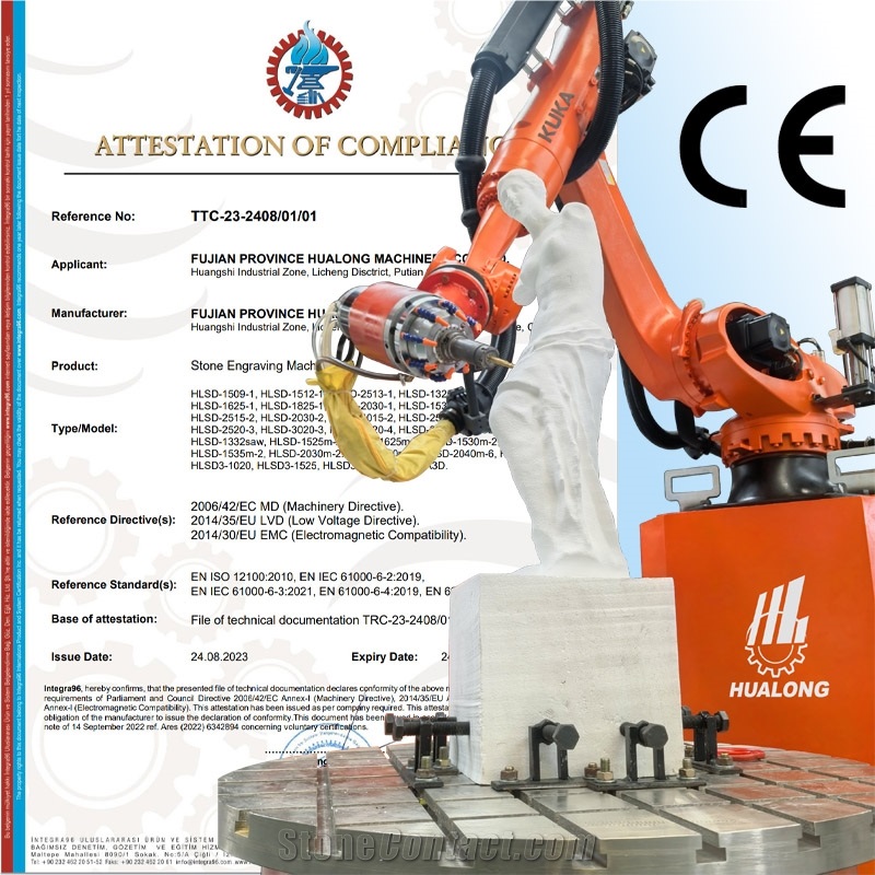 7-Axis Robotic Stone Engraving 3D Marble Statue CNC Carving Machine
