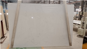 White Polished Artificial Stone Quartz Tiles