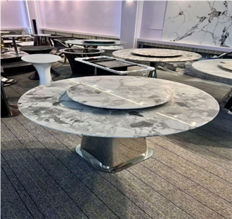 High Quality Panda Grey Marble Table Tops