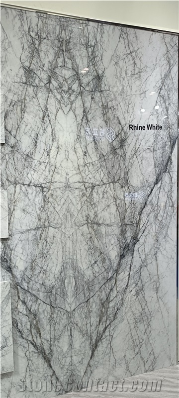 Rhine White Marble Slab