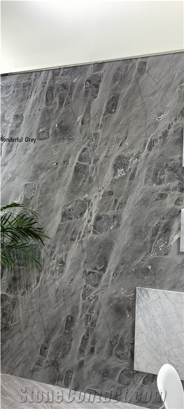 Wonderful Grey Marble Slab