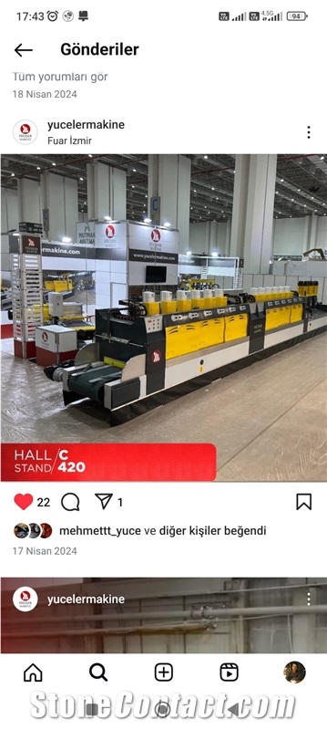 Marble Slab Polishing 10+10 Line Machine