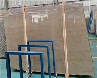 China Caesar Grey Marble Slab For Cutting Floor Tiles