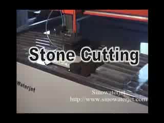Water jet cutting machine for stone cutting