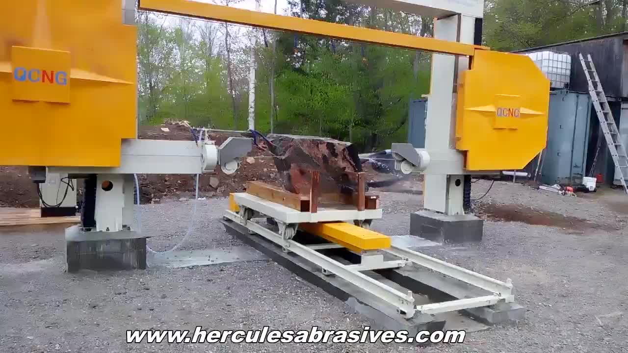 CNC wire saw machine for profiling processing of the granite and marble