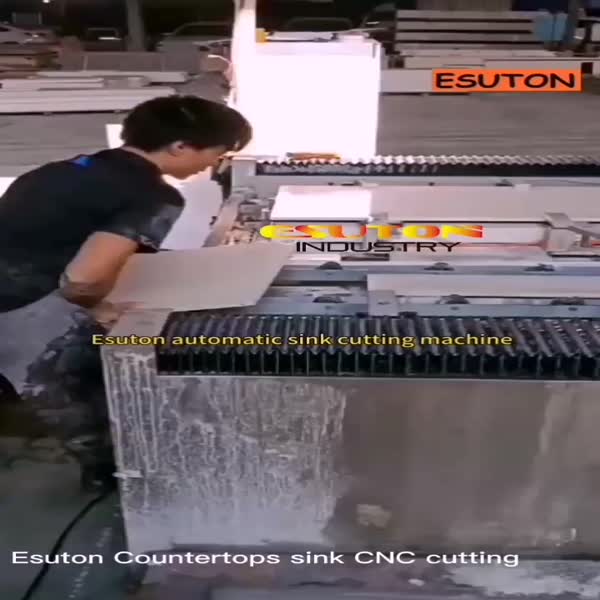 Automatic stone countertops sink CNC cutting machine 