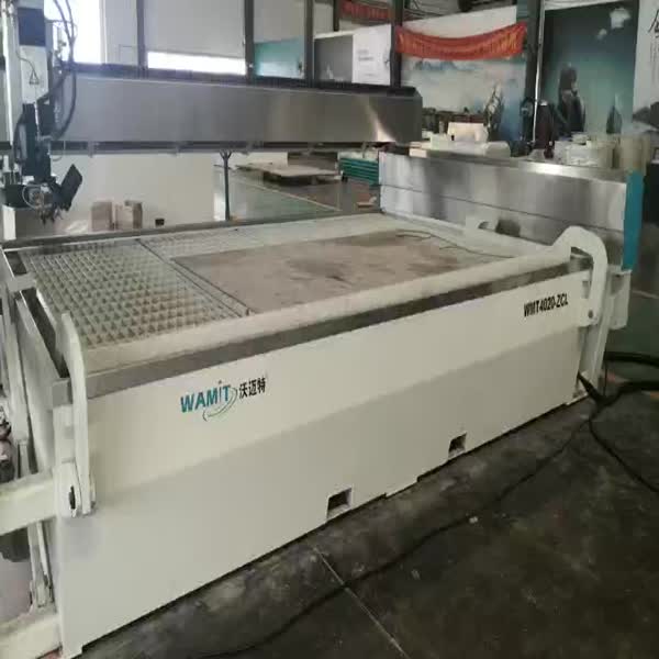 4020 ac5 axis waterjet cutting machine with 60000psi direct drive pump