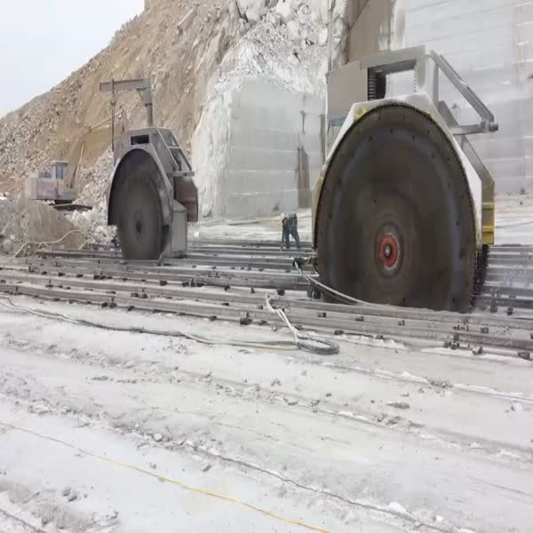 Double Disc Granite and Marble Quarry Machine