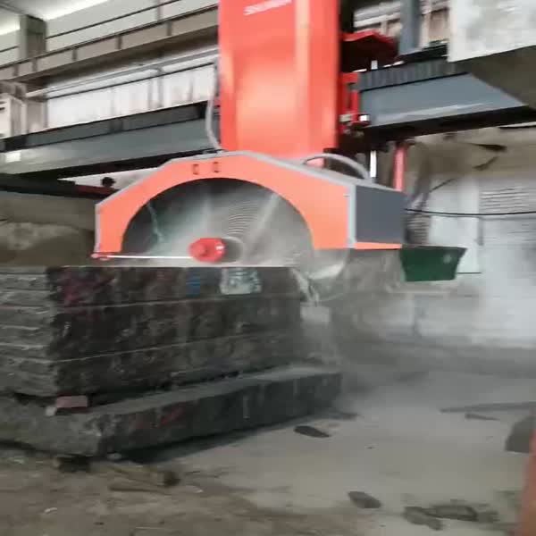 QQJ Granite Multi blade 4 pillars hydraulic cylinder block cutting machine