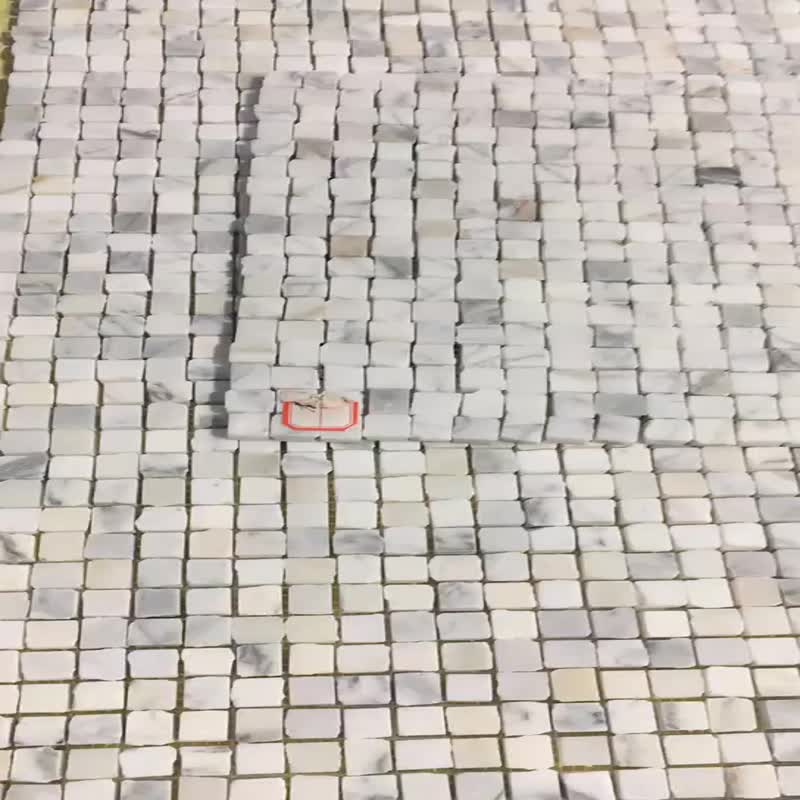 Marble Calacatta Kitchen Floor Design Pattern Mosaic Tile 