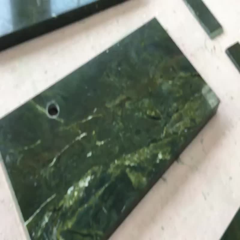 Victoria Regia Bar Top Green Marble Table Top