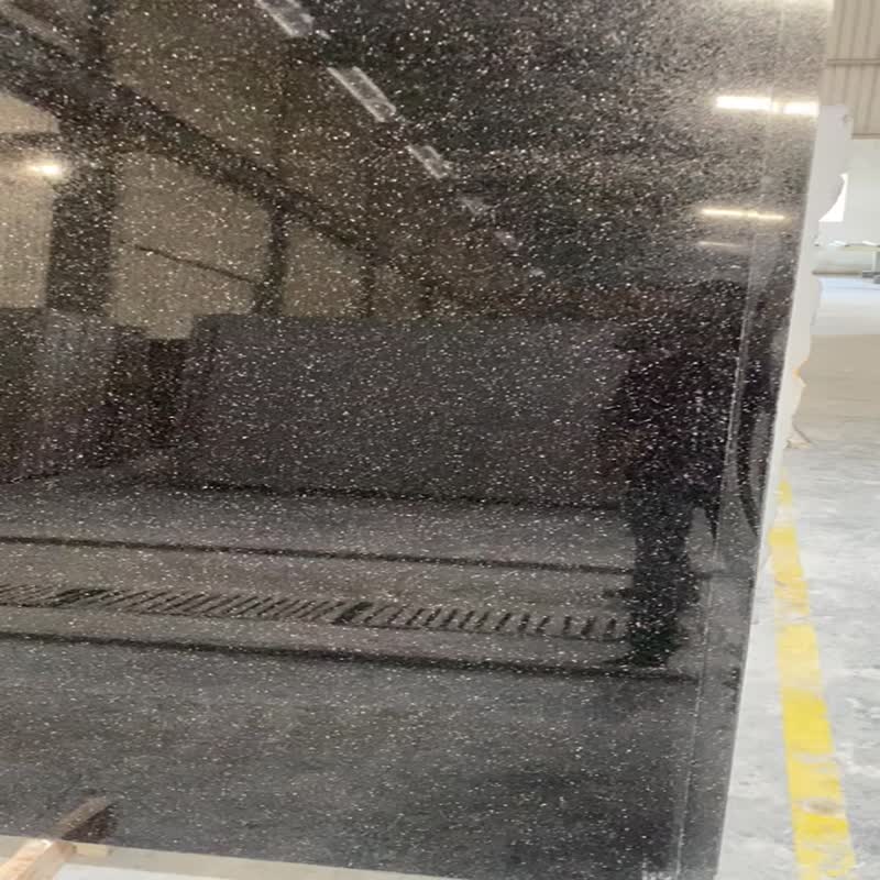 Black Galaxy Granite Slabs