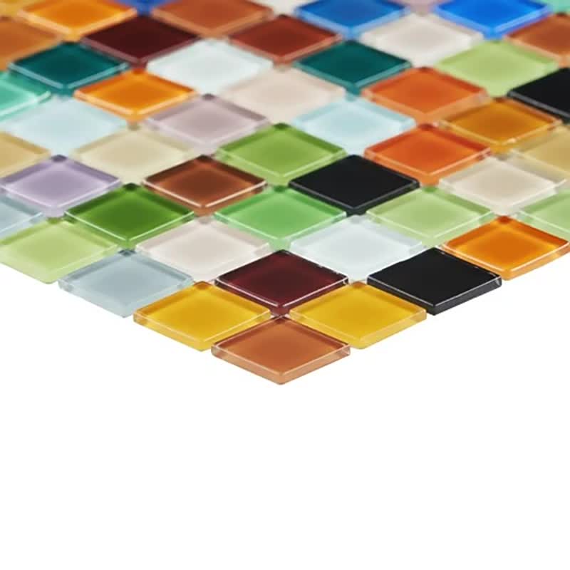 Nice Colorful Polished Glass Mosaic Tiles