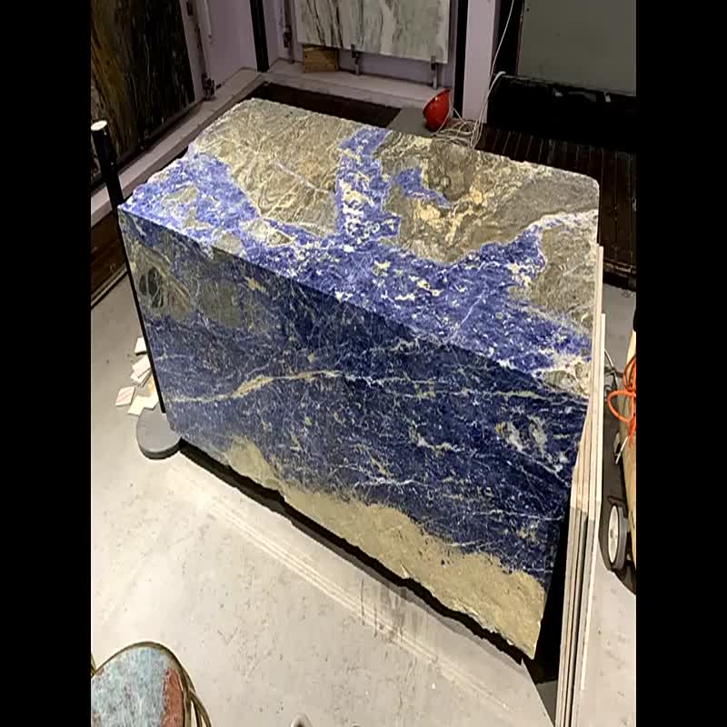 Factory Price Blue Stone Polished Sodalite Brazil 
