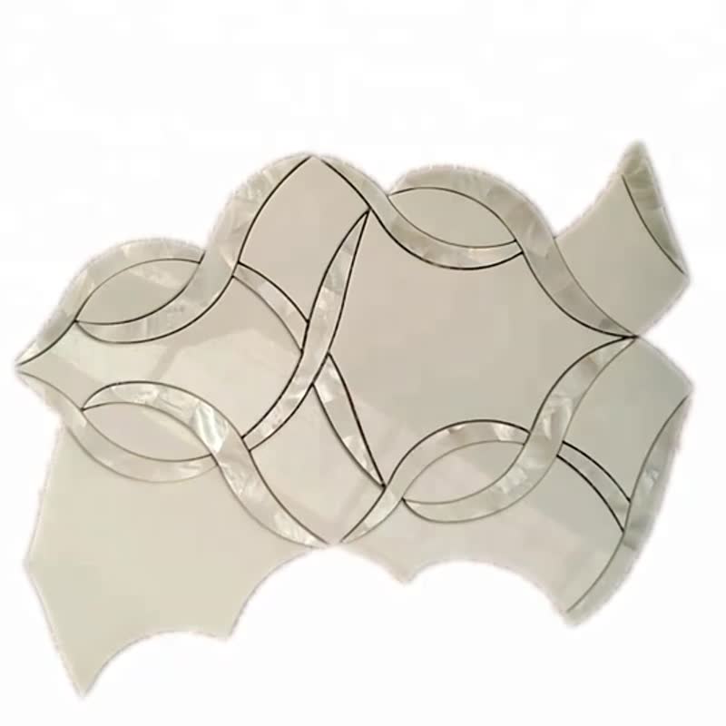 Luxurious Decoration Modern Water Jet Mosaic Tiles Products