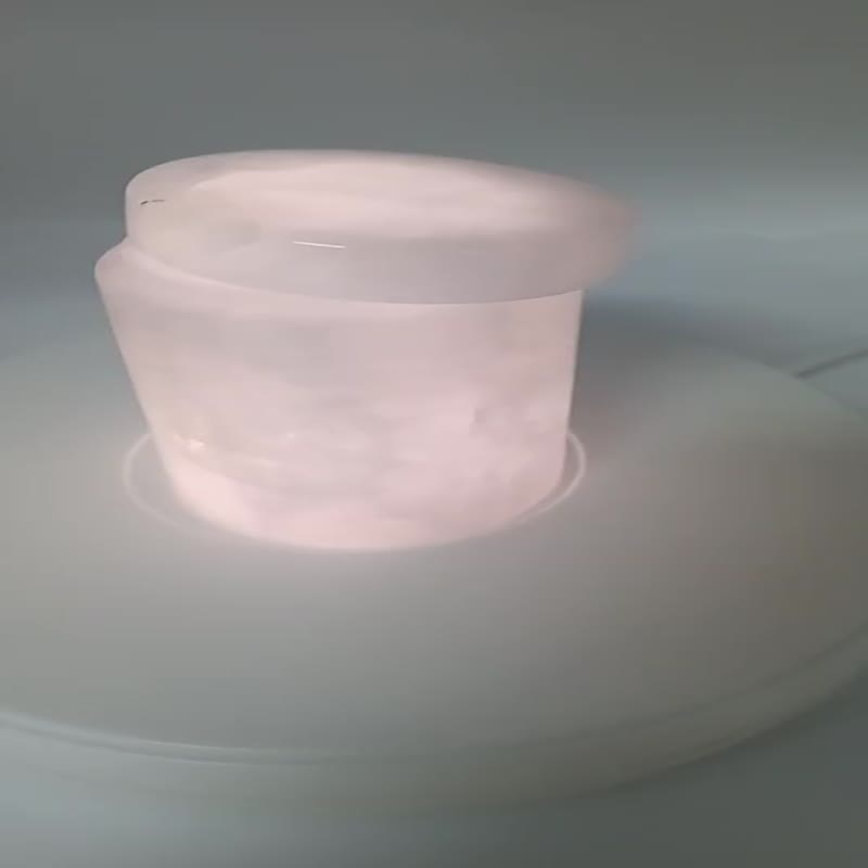 Amazon Onyx Back Lit Translucent Pink Onyx Candle Jar