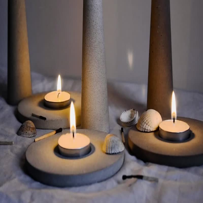 Artistic Style Eco-Friendly Natural Stone Candle Holder