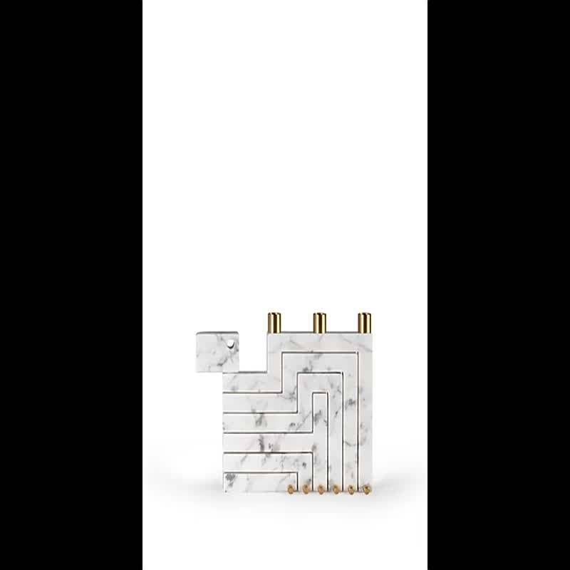 Best Design Chinese Factory Natural White Stone Candle Jar