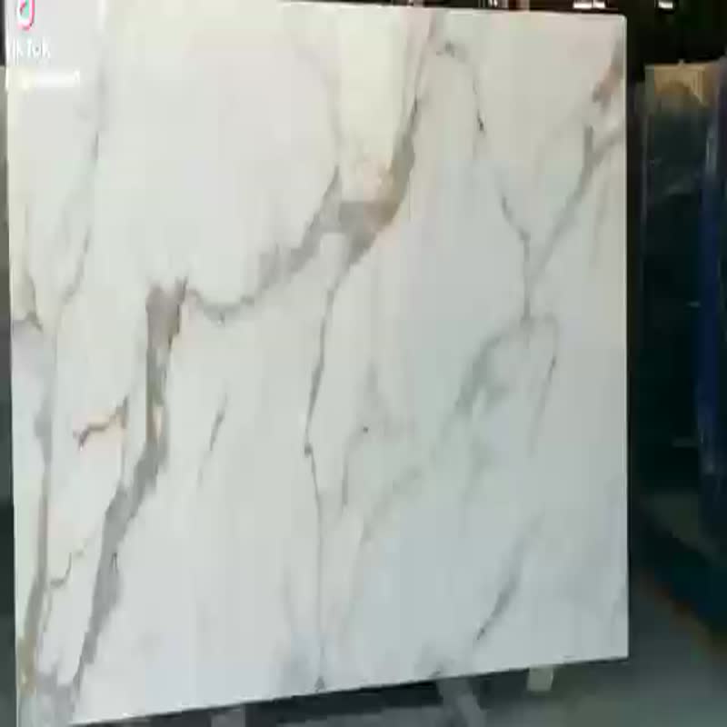 Nano Glass Stone Crystallized Gold Panel Wall Tile