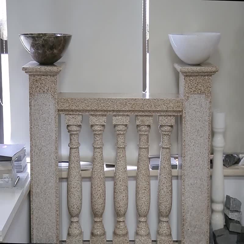 Beige Color Indoor Corinthian Marble Columns