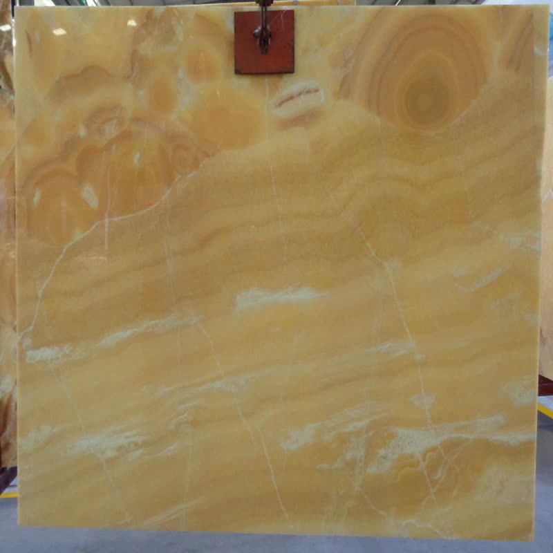 Translucent Golden Honey Wooden Sheet Onyx Slabs