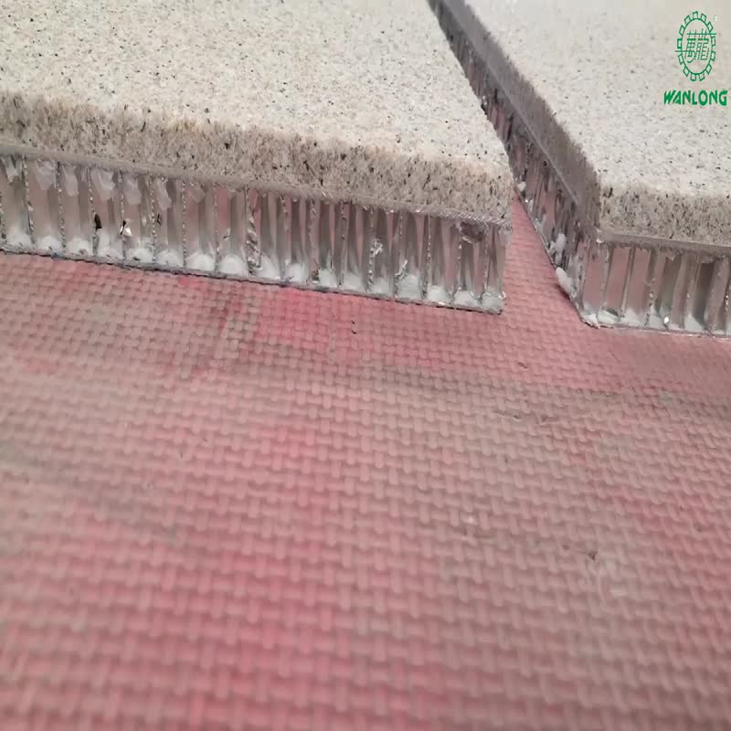 Bush Hammered Pearl Yellow Grantie Honeycomb Composite Panel