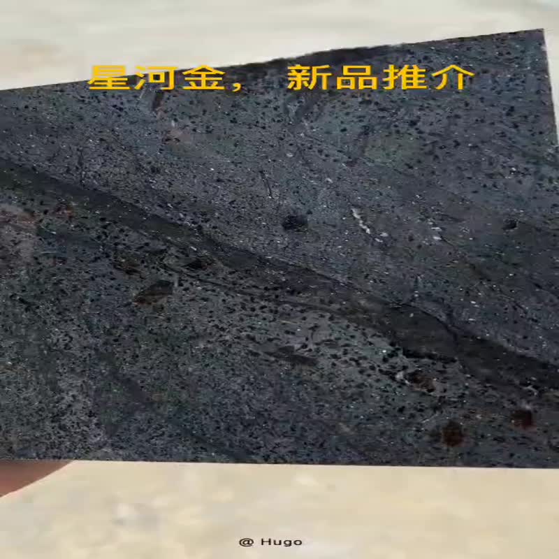 Galaxy Oro Natural Black Quartzite  Honed Slab