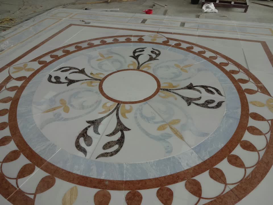 Superior Waterjet Marble Medallion For Floor
