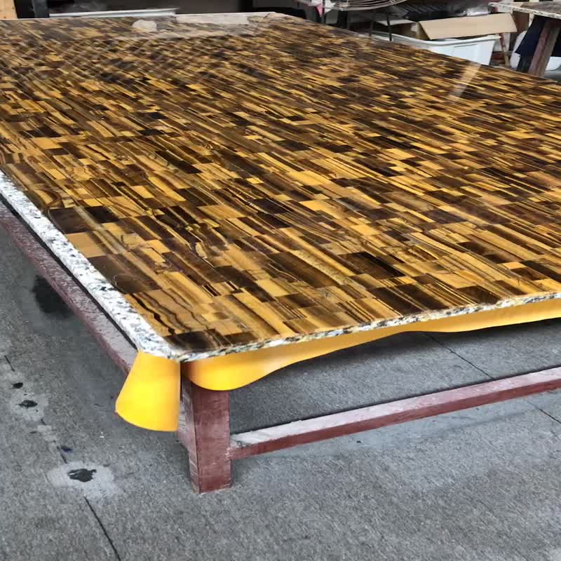Tiger Eyes Transparent Semiprecious Stone Light Transmitting