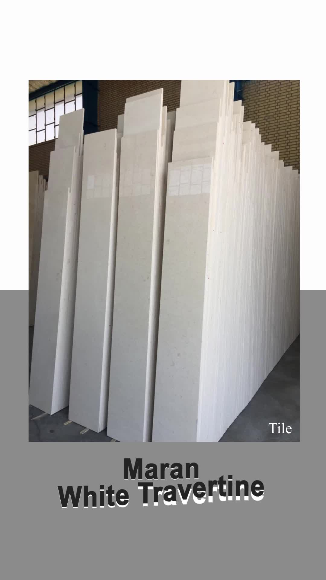Maran White Travertine Tiles & Slabs