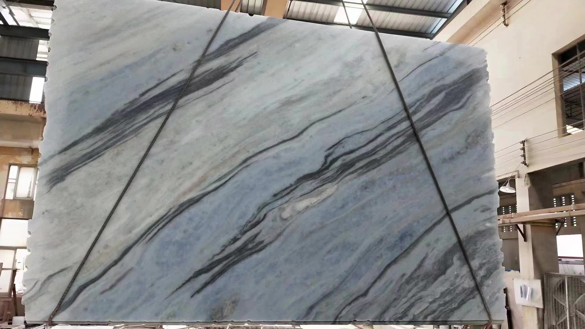 Cristalita Ocean Blue Marble, Blue Oceanic Marble Slabs from