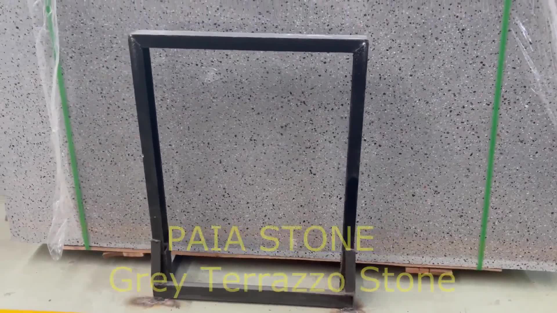 Customized Design Grey Terrazzo Stone Slabs For Floor Wall