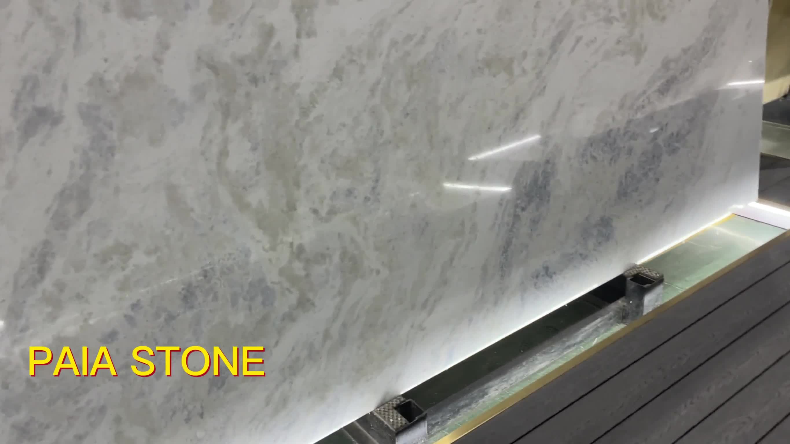 Hot Sale Crystal Ice Quartzite Slabs Backlit Wall Decoration from China