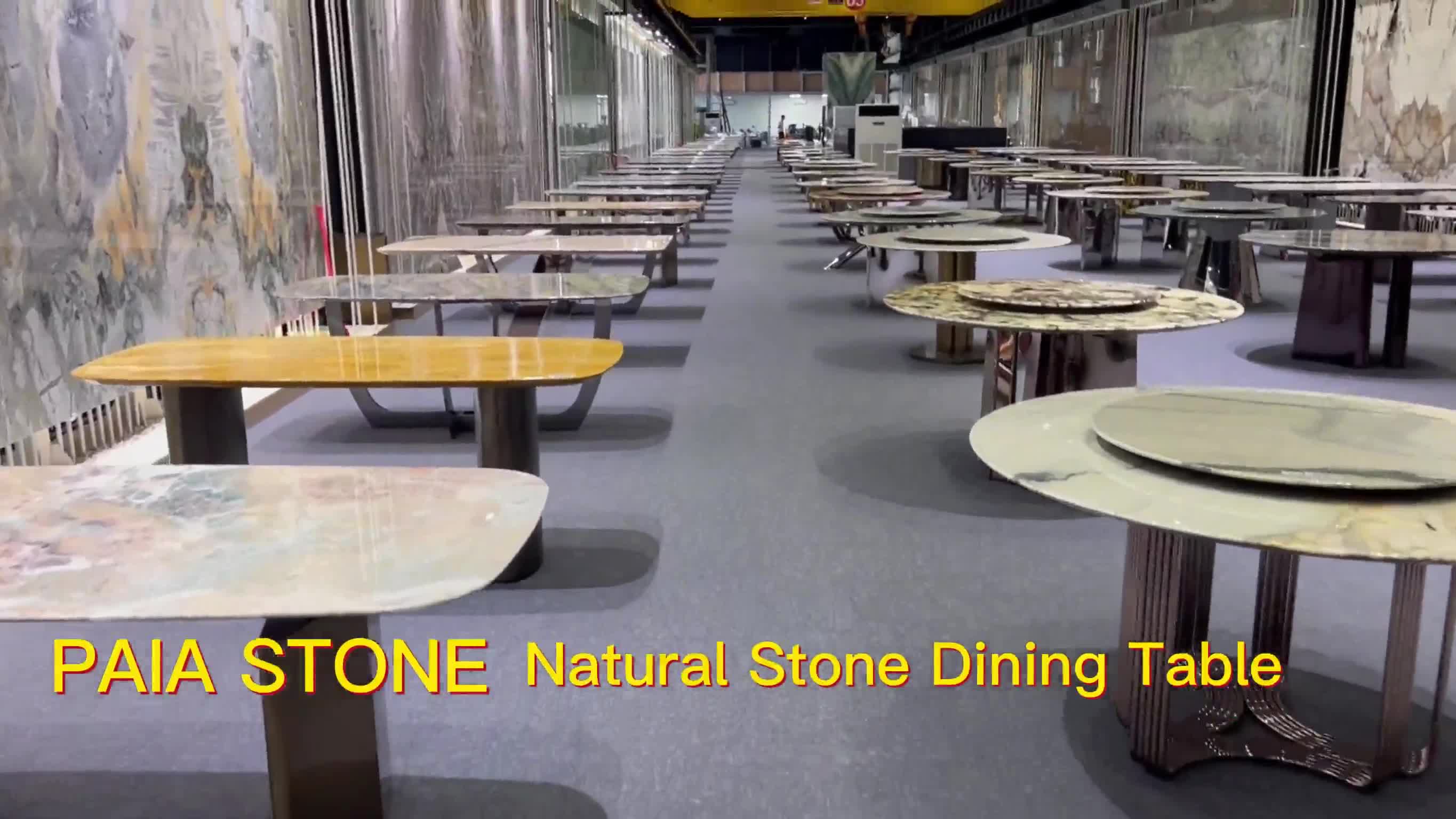 Pampers Green Quartzite Natural Stone Round Dining Table from China