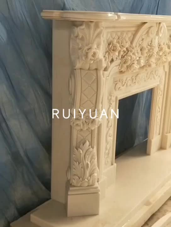 Artificial Stone Fireplace Mantel Marble Fireplace