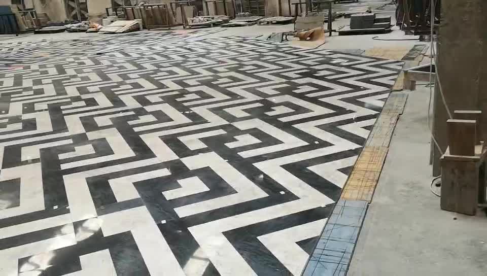 Customizable Polished Tile Round Medallion Patterns