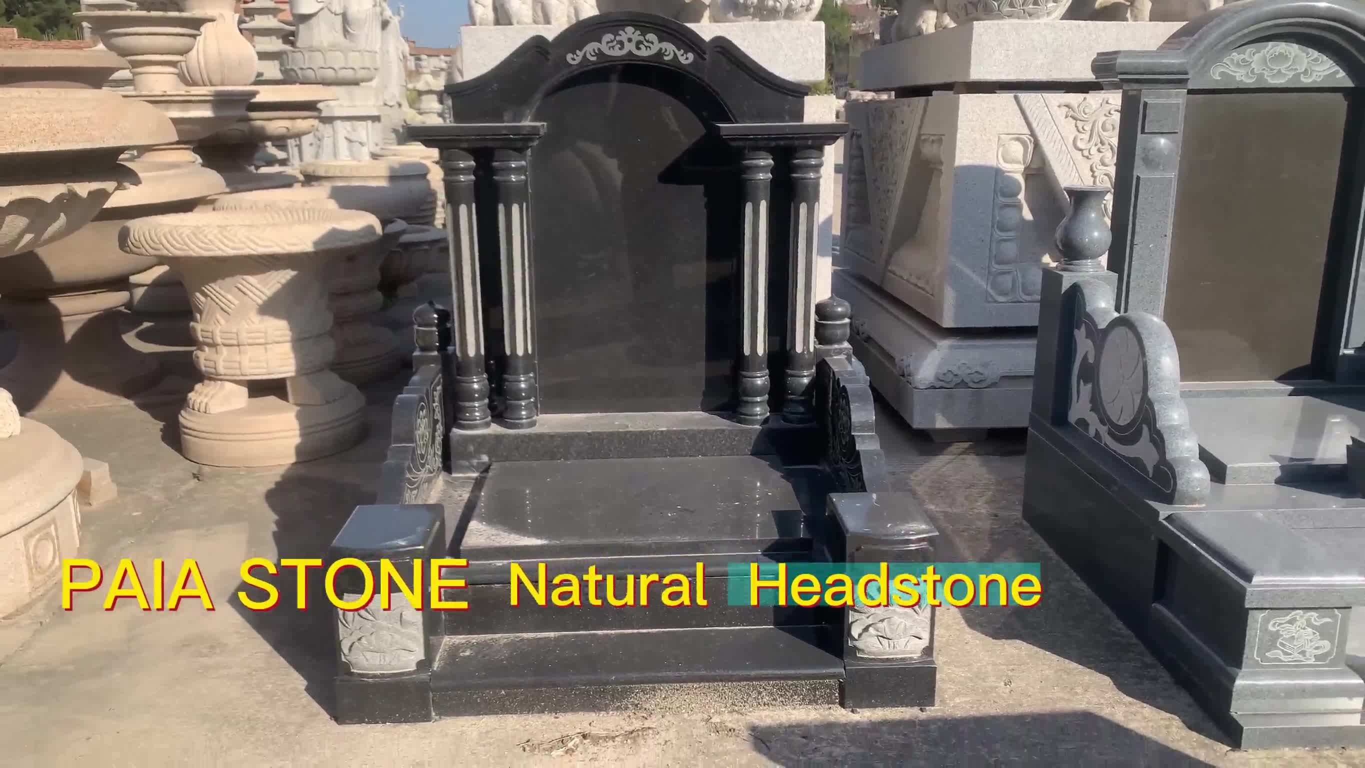 Custom Made G654 Granite Asian Gravestone, Japanese Custom Made G654 Granite Asian Gravestone, Japanese
