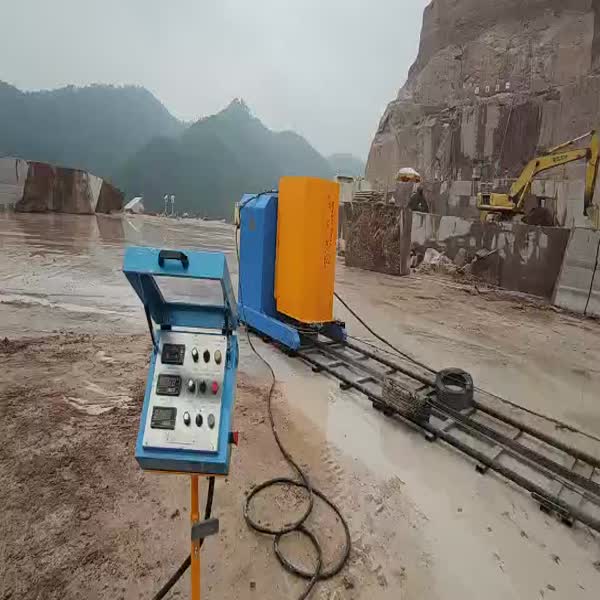 360 Rotating Quarry Wire Saw Machine For Granite & Marble Quarrying