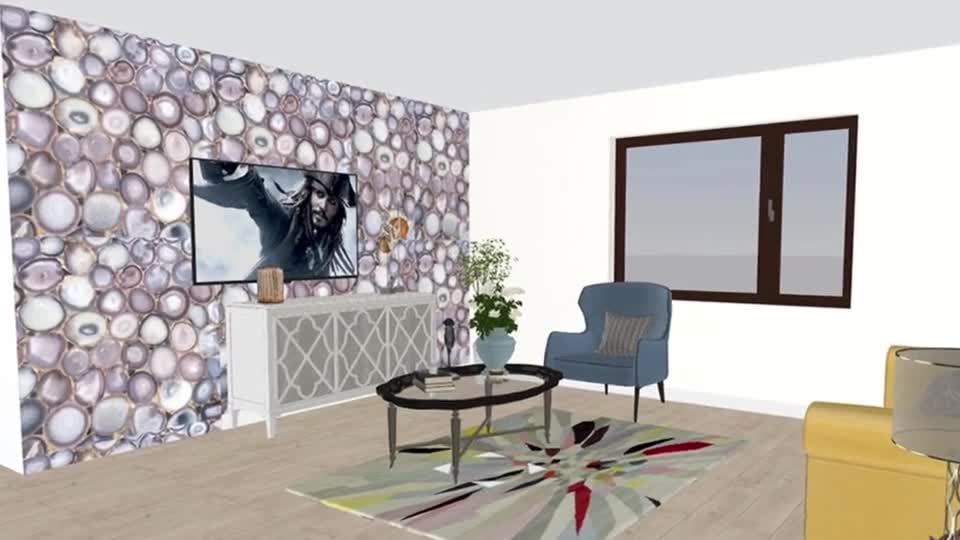 Grey Agate Semi Precious Stone Panels