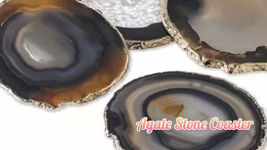 Wholesale Custom Tea Coffee Beer Agate Coaster