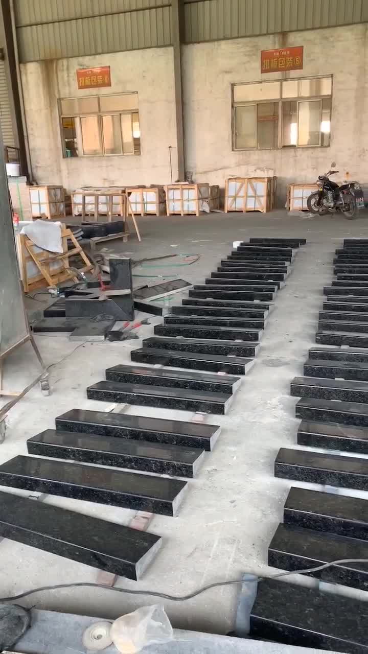 African Angola Black Granite Slabs Tiles