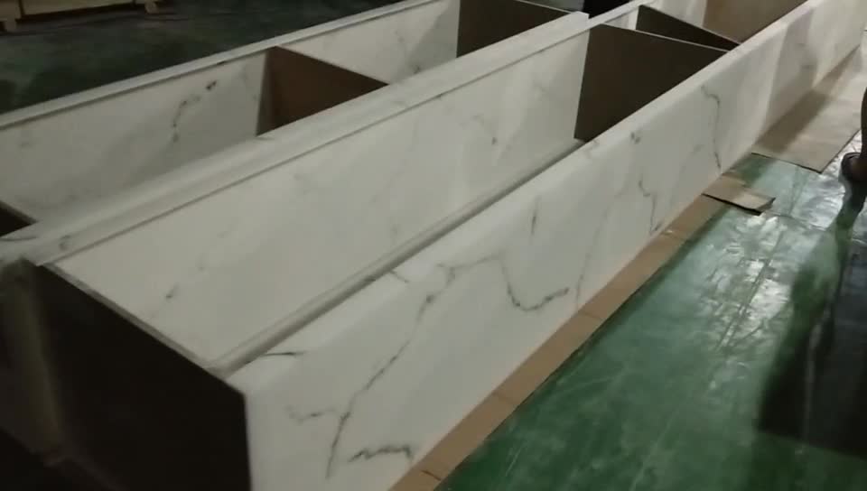 Translucent Honed Alabaster White With Brown Resin Sheet