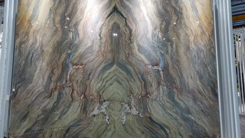 Silk Road Fusion Blue Quartzite Slabs